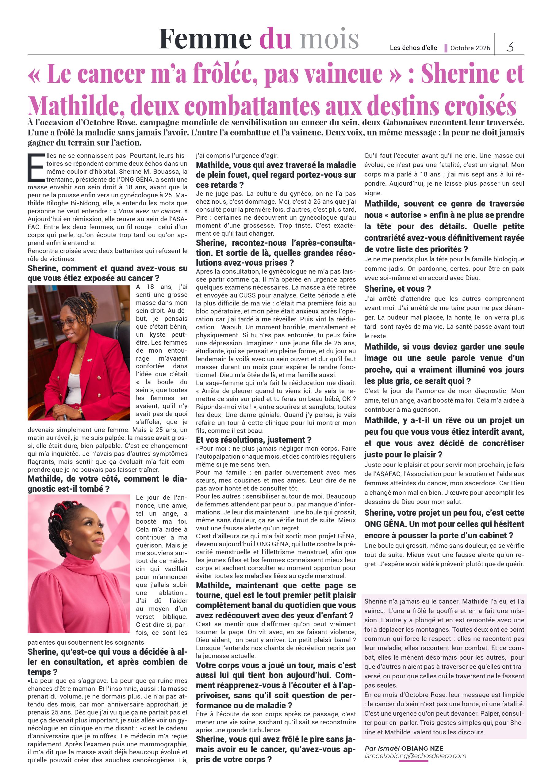 Les Échos d'Elle, page 3